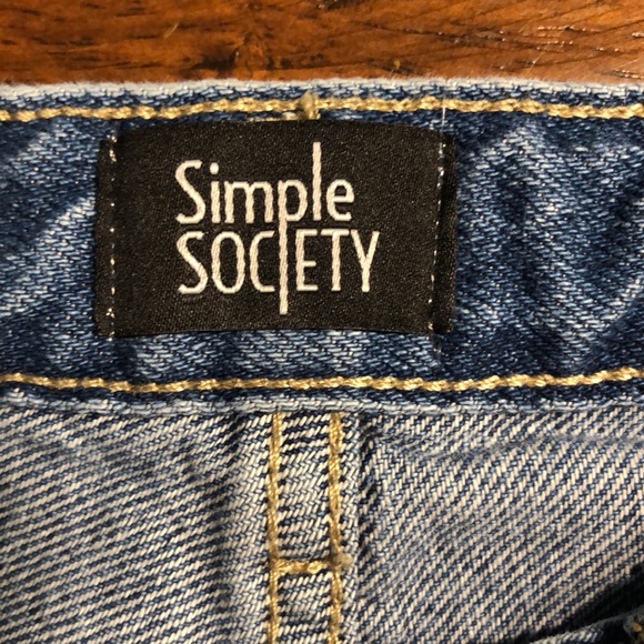 Simple Society Destroyed High Waisted Jeans - Picture 9 of 15